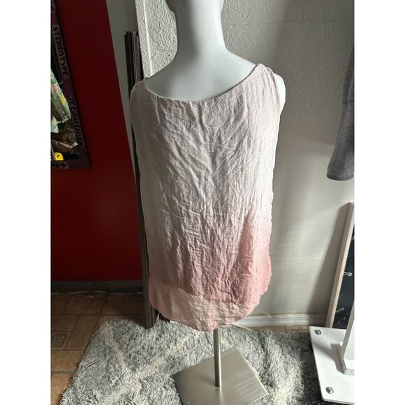 Giusy Silk Top for Women Sz M Sleeveless Gradient Pink Lined AS IS - Picture 6 of 10